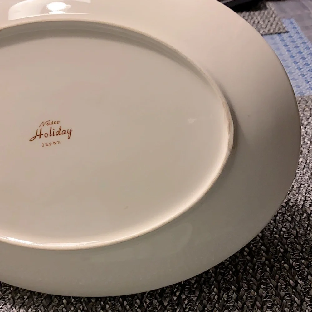 Nasco Holiday Large Serving Plate